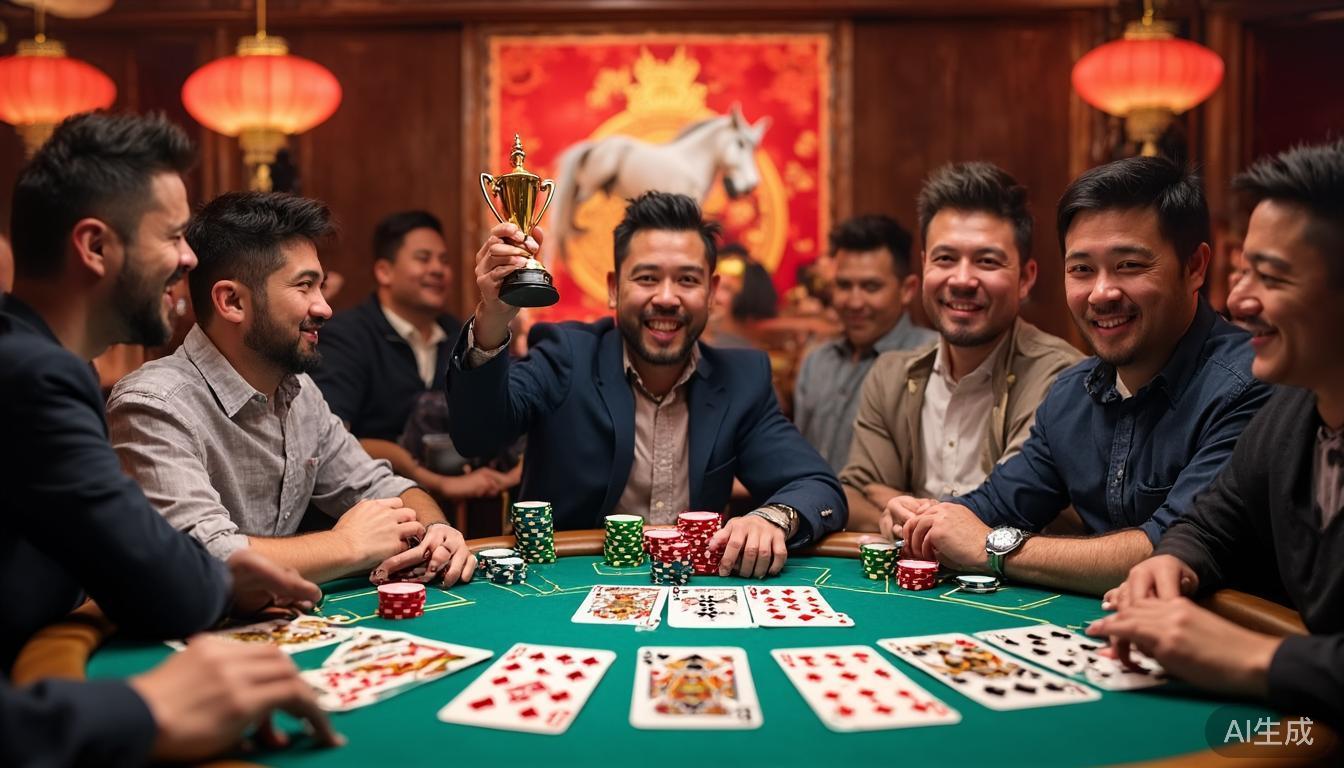 棋牌游戏下载平台_百人德州：高清桌面对决，马年好运加倍